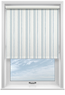 Shabby Chic by Rachel Ashwell Watercolour Stripe (Blackout), Pale Blue - Twist&Fit Roller Blind